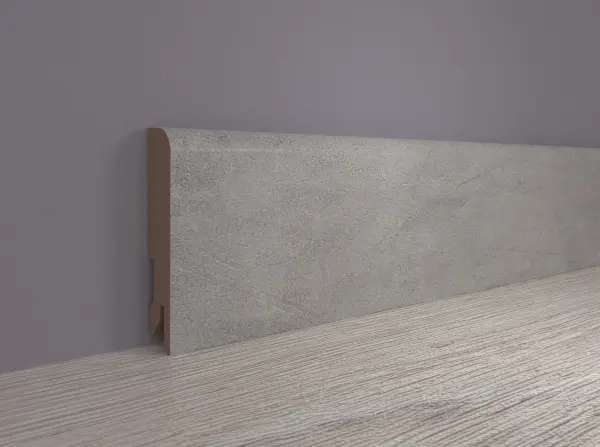 Плинтус MDF Bonkeel 24065 Бетон Лофт Натур (80х16х2400 мм)